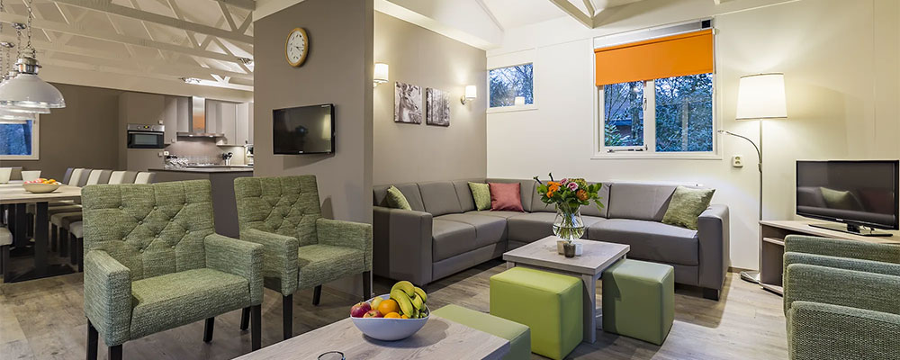 Het reüniehuis op Dormio de Heihaas is geschikt voor 16 personen Het reüniehuis op Dormio de Heihaas is geschikt voor 16 personen