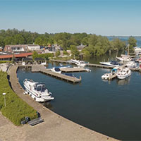 Vakantiepark Aqua Centrum in regio Flevoland, Nederland