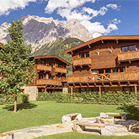 Vakantiepark Bergresort Zugspitze Ehrwald in regio Tirol, Oostenrijk