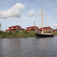 Vakantiepark Summio Waterpark Zwartkruis in regio Friesland, Nederland