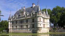 Chateau Azay-le-Rideau langs de Loire