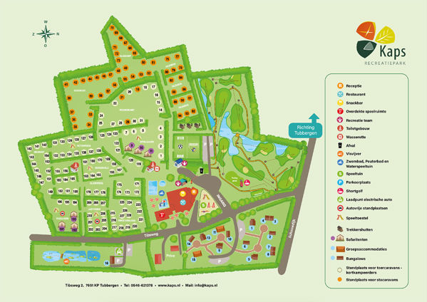 Plattegrond van Ardoer Recreatiepark Kaps