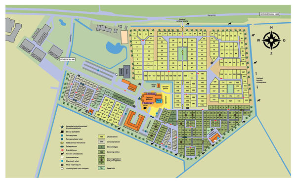 Plattegrond van Ardoer Strandpark de Zeeuwse Kust