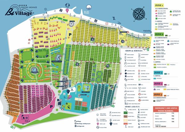 Plattegrond van Bi Village