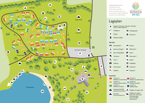 Plattegrond van Borken am See