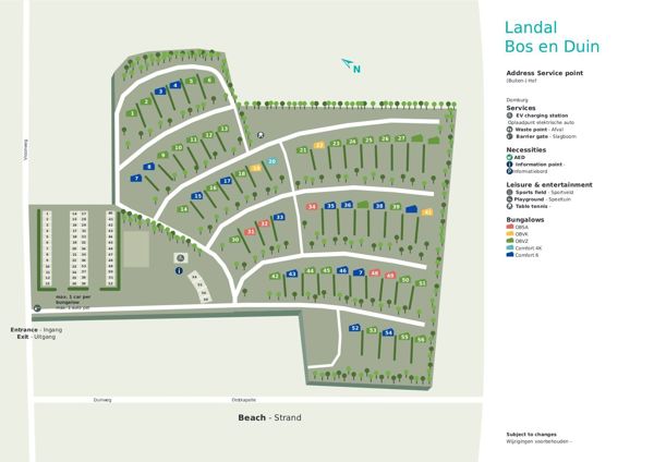 Plattegrond van Bos en Duin