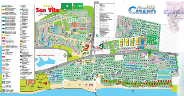 Plattegrond van Cisano/San Vito