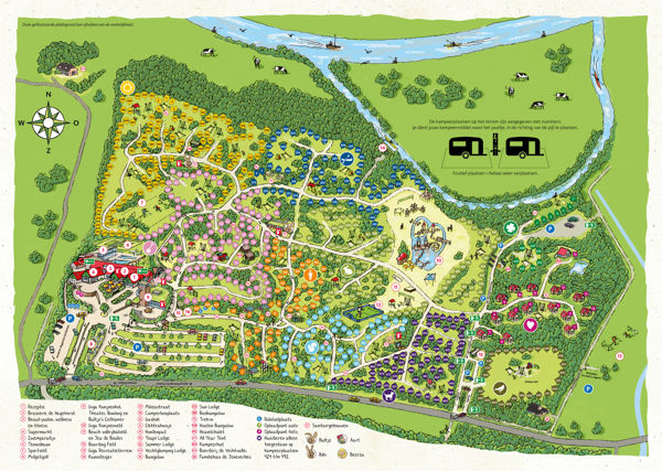 Plattegrond van De Beerze Bulten