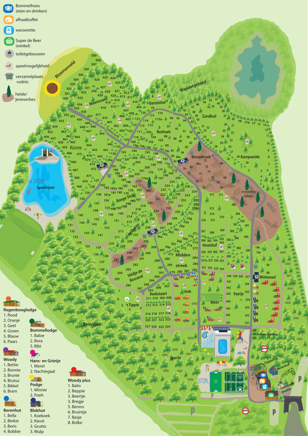 Plattegrond van De Berenkuil