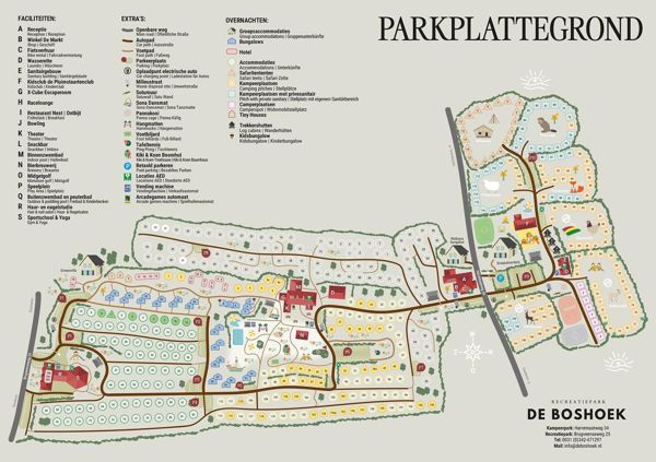 Plattegrond van De Boshoek