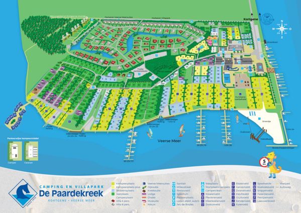 Plattegrond van De Paardekreek