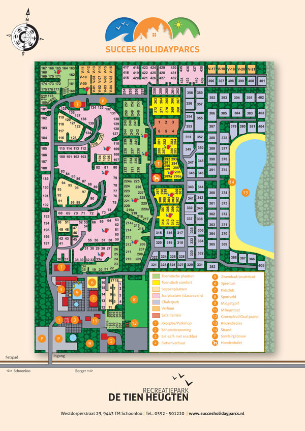 Plattegrond van De Tien Heugten