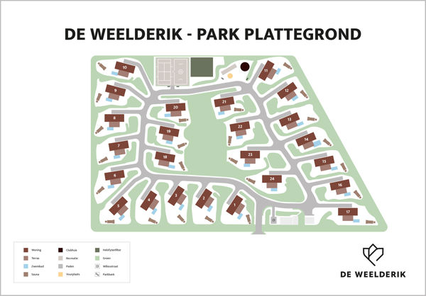 Plattegrond van De Weelderik