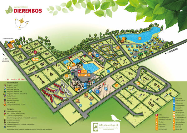 Plattegrond van Dierenbos
