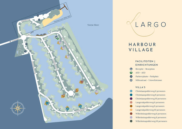 Plattegrond van Dormio Harbour Village