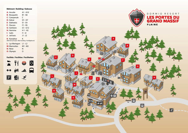 Plattegrond van Dormio Les Portes Du Grand Massif