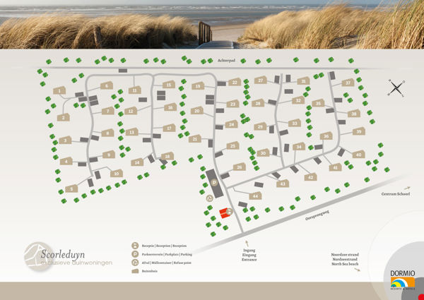 Plattegrond van Dormio Park Scorleduyn