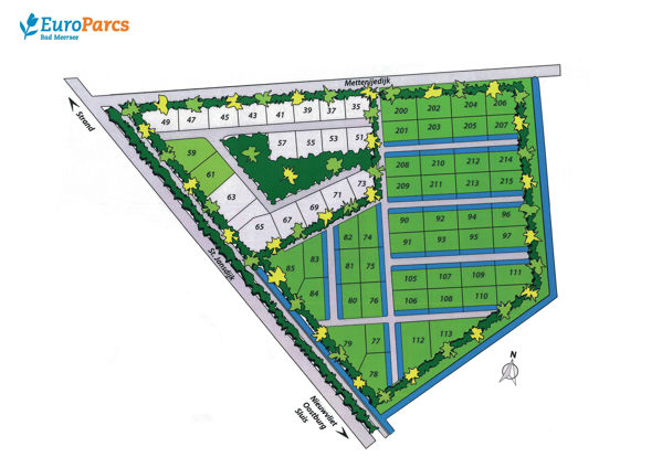Plattegrond van EuroParcs Bad MeerSee