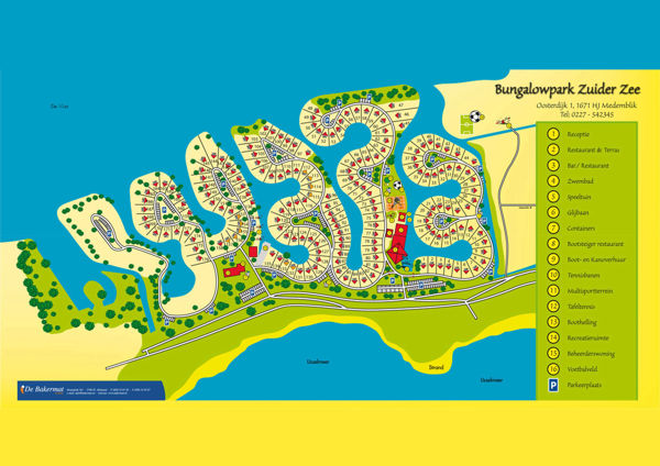 Plattegrond van EuroParcs IJsselmeer