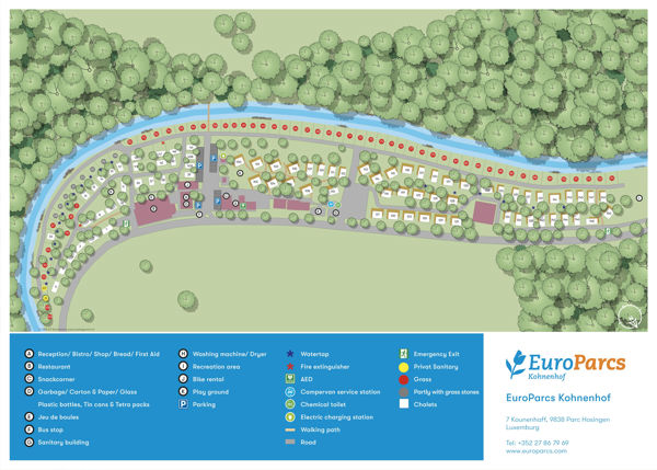 Plattegrond van EuroParcs Kohnenhof