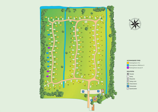 Plattegrond van EuroParcs Koningshof