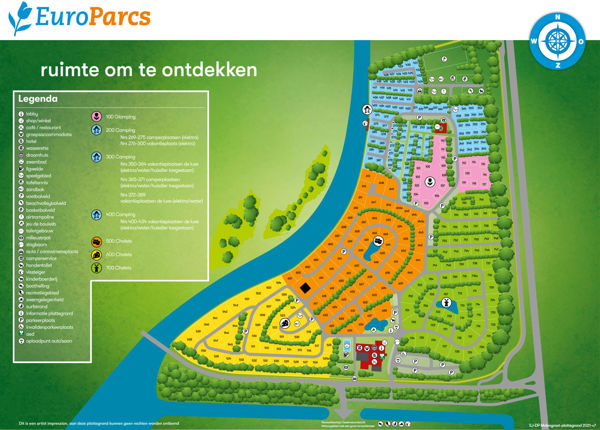 Plattegrond van EuroParcs Molengroet