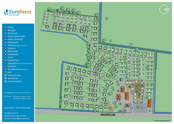 Plattegrond van EuroParcs Parc du Soleil