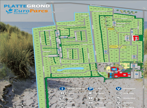 Plattegrond van EuroParcs Schoneveld
