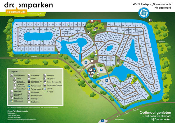 Plattegrond van EuroParcs Spaarnwoude