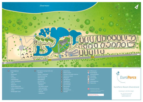 Plattegrond van EuroParcs Zilverstrand