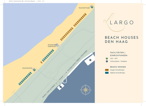 Plattegrond van Haagse Strandhuisjes