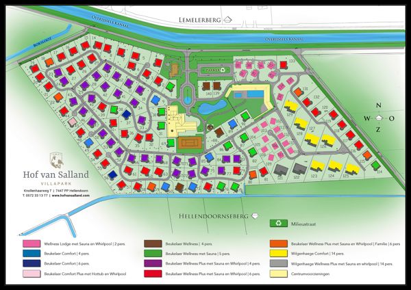 Plattegrond van Hof van Salland