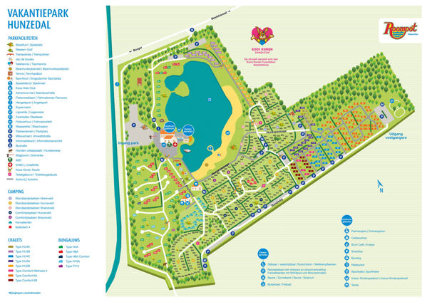 Plattegrond van Hunzedal