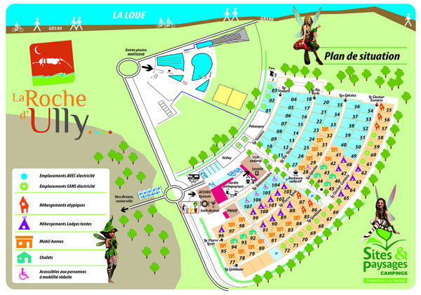Plattegrond van La Roche d'Ully