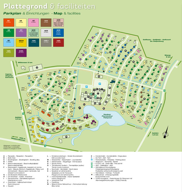 Plattegrond van Landal Aelderholt