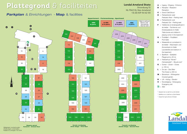 Plattegrond van Landal Ameland State