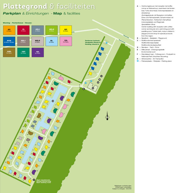 Plattegrond van Landal Amerongse Berg