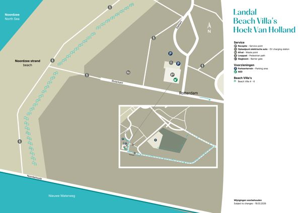 Plattegrond van Landal Beach Villa's Hoek van Holland