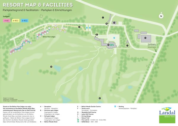 Plattegrond van Landal Belton View