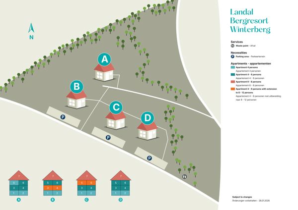 Plattegrond van Landal Bergresort Winterberg