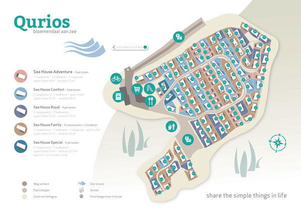 Plattegrond van Landal Bloemendaal aan Zee