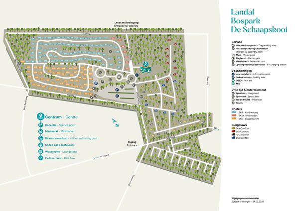 Plattegrond van Landal Bospark De Schaapskooi