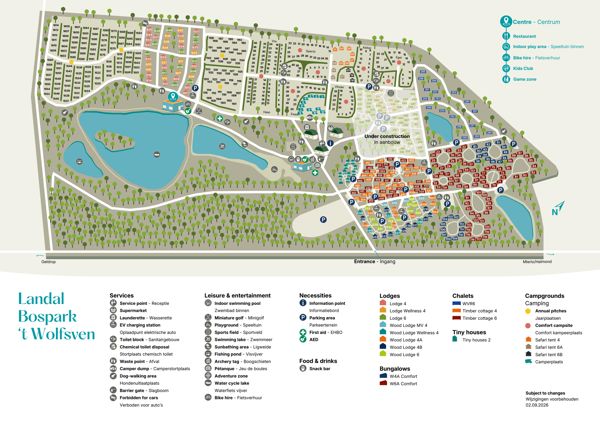 Plattegrond van Landal Bospark 't Wolfsven