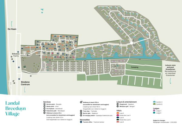 Plattegrond van Landal Breeduyn Village