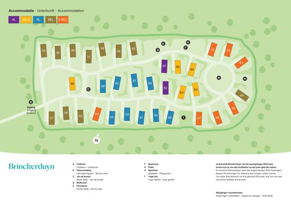 Plattegrond van Landal Brinckerduyn