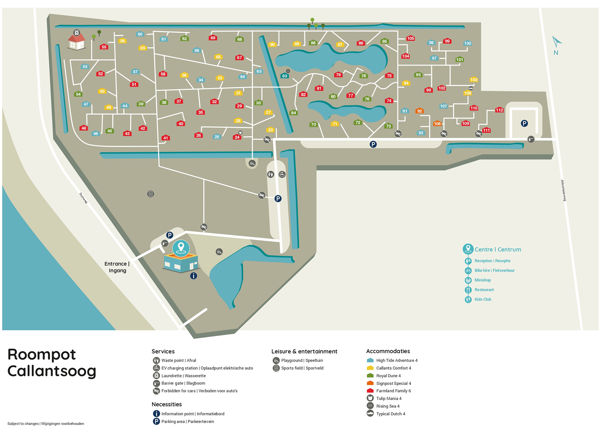 Plattegrond van Landal Callantsoog