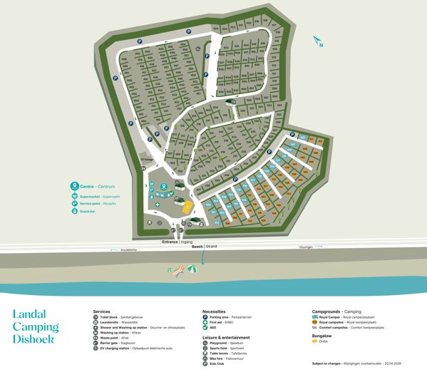Plattegrond van Landal Camping Dishoek