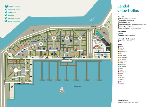 Plattegrond van Landal Cape Helius