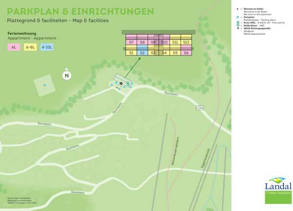 Plattegrond van Landal Clofers Sonnleitn