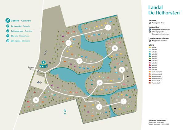 Plattegrond van Landal De Heihorsten
